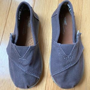 Toms gray slip on (toddler)